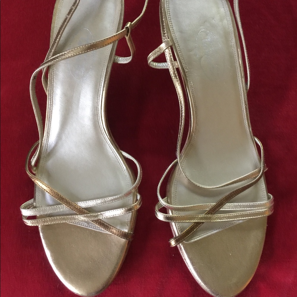 Talbots gold sandals 9
